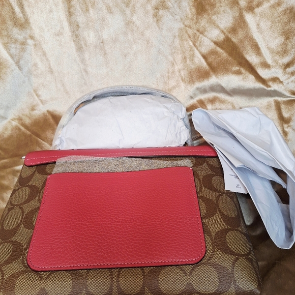 Coach Pink and Brown Crossbody Bag - Picture 5 of 7